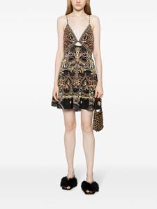 Camilla Zijden mini-jurk met luipaardprint - Veelkleurig