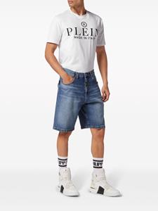 Philipp Plein Formentera low-rise denim shorts - Blauw
