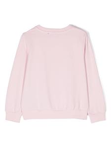 Balmain Kids Sweater met geborduurd logo - Roze
