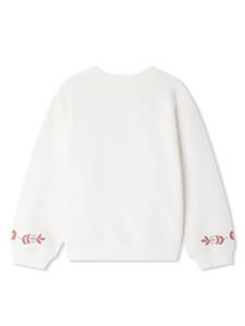 Bonpoint Sweater met bloemenprint - Wit