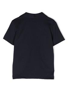 Petit Bateau logo-print cotton polo shirt - Blauw