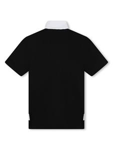 Givenchy Kids Poloshirt met contrasterende kraag - Zwart