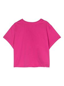 Chloé Kids T-shirt met geborduurd logo - Roze