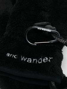 And Wander Handschoenen met geborduurd logo - Zwart