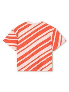Kenzo Kids Gestreept T-shirt - Oranje