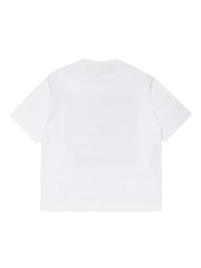 Marni Kids Katoenen T-shirt met logoprint - Wit