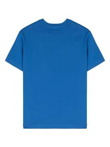 Off-White Kids logo-print cotton T-shirt - Blauw