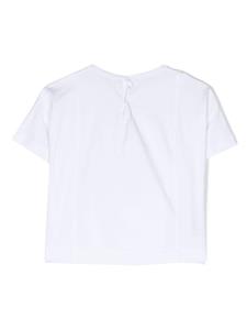 Il Gufo grosgrain-ribbon cotton T-shirt - Wit