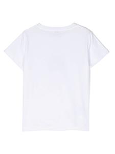 Il Gufo floral-appliqué cotton T-shirt - Wit