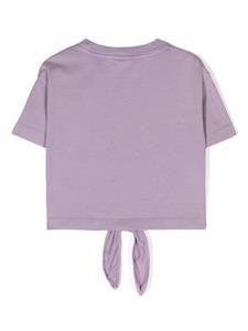 Aspesi Kids tie-fastening cotton T-shirt - Paars