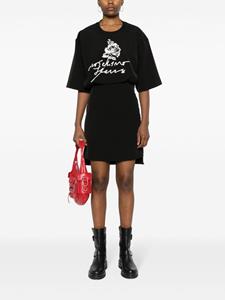 MOSCHINO JEANS T-shirtjurk met logoprint - Zwart