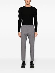 BOSS check-print tailored trousers - Grijs