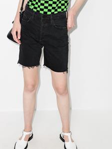 MOTHER Shorts met gerafelde afwerking - Zwart