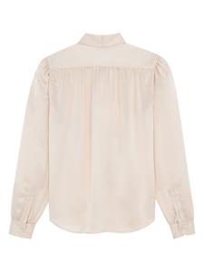 Saint Laurent Satijnen blouse - Wit