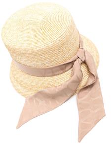 Valentino Garavani ribbon-embellished bucket hat - Beige