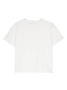 Monnalisa T-shirt met V-hals - Wit