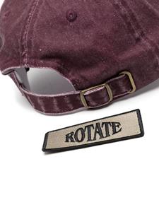 ROTATE logo-appliqué baseball cap - Rood