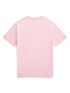 Ralph Lauren Kids T-shirt met borduurwerk - Roze
