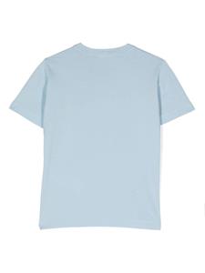 Stone Island Junior T-shirt met Compass-patroon - Blauw
