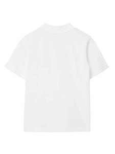 Burberry Kids Katoenen T-shirt met print - Wit