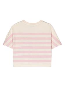 Moncler Enfant Gestreept T-shirt - Roze