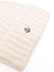 Moncler Muts met logopatch - Beige