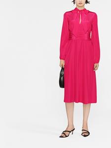 P.A.R.O.S.H. Midi-jurk met ruches - Roze