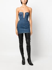 David Koma Denim mini-jurk - Blauw