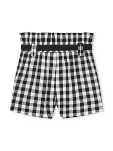 Dkny Kids Geruite shorts - Zwart