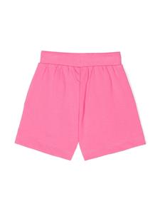 Moschino Kids Katoenen shorts met logoprint - Roze