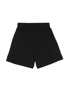 Moschino Kids Katoenen shorts met logoprint - Zwart