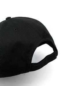 Moncler logo-patch cotton hat - Zwart