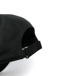 Moncler logo-embroidered cotton hat - Zwart