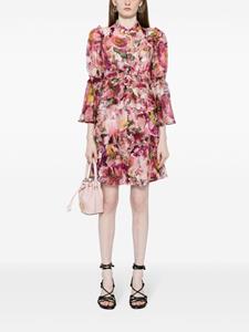 Marchesa Rosa Mali mini-jurk met bloemenprint - Roze