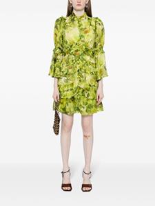 Marchesa Rosa Mali mini-jurk met bloemenprint - Groen