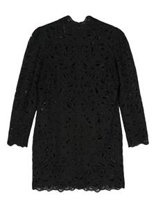 ISABEL MARANT Broderie anglaise mini-jurk - Zwart