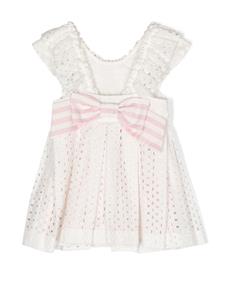 Lapin House Broderie anglaise jurk - Wit
