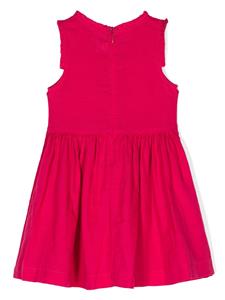 Petit Bateau ruffled-trim linen dress - Roze