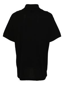 Y-3 piqué cotton polo shirt - Zwart