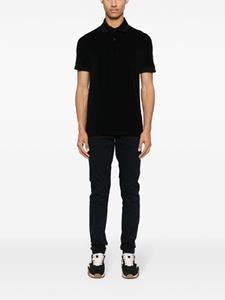 TOM FORD towelling cotton-blend polo shirt - Zwart