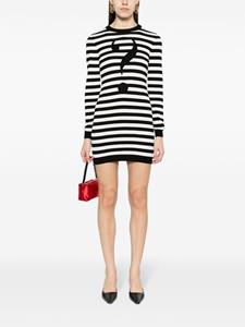 Moschino Intarsia mini-jurk - Zwart
