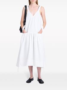 Proenza Schouler White Label Sasha midi-jurk met V-hals - Wit