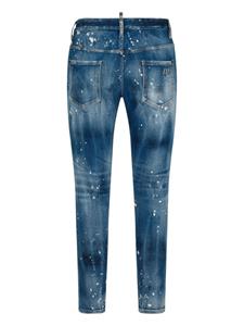 Dsquared2 Jeans met verfspatten - Blauw