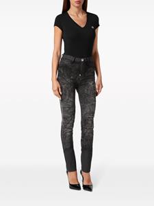 Philipp Plein High waist jeans - Zwart