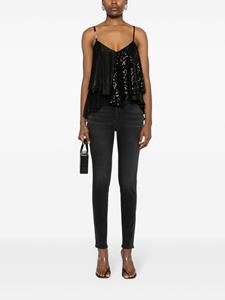 LIU JO rhinestone-embellished skinny jeans - Zwart