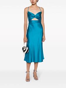Michelle Mason Zijden midi-jurk - Blauw