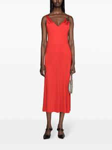 Lanvin Midi-jurk met detail - Rood