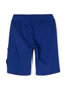 Stone Island Junior Cargo shorts met Compass-logopatch - Blauw