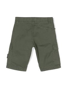 Stone Island Junior Cargo shorts met Compass-logopatroon - Groen