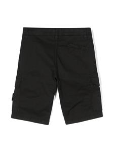 Stone Island Junior Cargo shorts met Compass-logopatch - Zwart